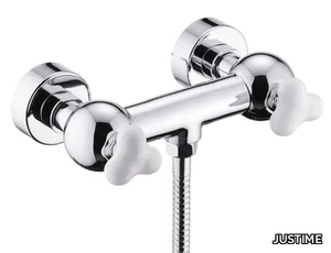 STORY - 2 hole chromed brass shower tap with flexible hose _ JUSTIME