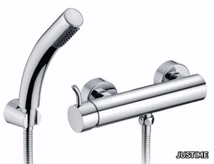 SIMPLE - 3 hole chromed brass shower mixer with hand shower _ JUSTIME