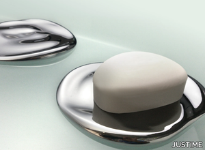 ETHER - Countertop chromed brass soap dish _ JUSTIME