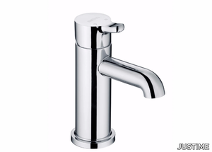 SWEET - Countertop single handle 1 hole chromed brass washbasin mixer _ JUSTIME