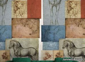 STUDI EQUESTRI - Nonwoven wallpaper _ Jannelli&Volpi