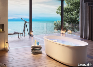 ARGA® - Freestanding Swirlpool® acrylic bathtub _ Jacuzzi®