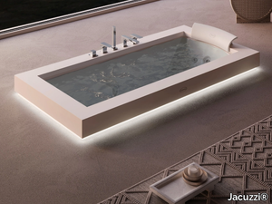 AURA UNO CORIAN® - Built-in hydromassage Corian® bathtub _ Jacuzzi®