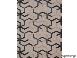 ADDY TAQ-209 Antique white - Rug with geometric shapes _ Jaipur Rugs