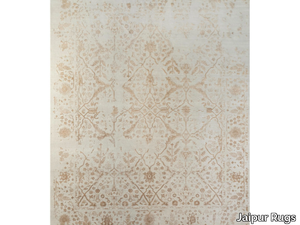 CHROMA SKRT-817 Creamy White/Light Peach - Rectangular handmade wool rug _ Jaipur Rugs