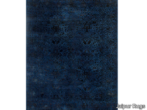 DRASS NE-2349 Medium Navy - Solid-color rug _ Jaipur Rugs