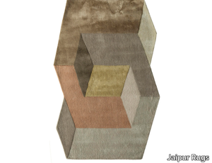 BESPOKE SILE TNQ-1103 - Fabric rug with geometric shapes _ Jaipur Rugs