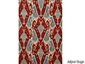 LCA-01 Cloud White/Vintage Claret - Handmade wool rug _ Jaipur Rugs