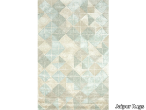 TAQ-4091 Silver Frost/White - Rectangular handmade rug _ Jaipur Rugs