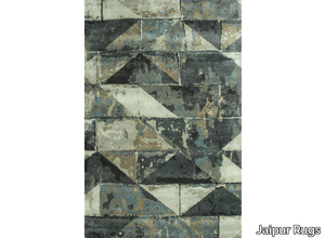 TAQ-4310 Marine Blue/Sky Blue - Rectangular handmade rug _ Jaipur Rugs