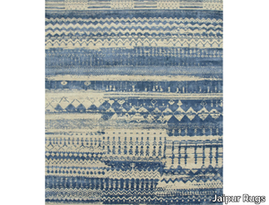 ANTHAR ESK-663 Classic Gray/Ensign Blue - Patterned rug _ Jaipur Rugs