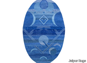 DAASTANE YAADEIN - Patterned handmade oval wool rug _ Jaipur Rugs