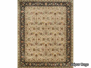 CELESTE QNQ-16 Medium Ivory/Ebony - Handmade rug _ Jaipur Rugs