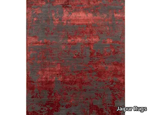 ESK-431 Dark Gray/Red Lacquer - Handmade rug _ Jaipur Rugs