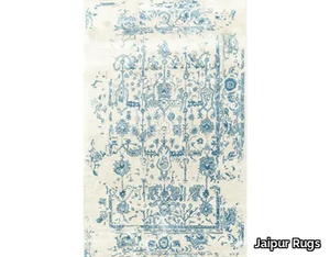 HAVA TAQ-625 Classic Gray/Milky Blue - Rectangular handmade rug _ Jaipur Rugs