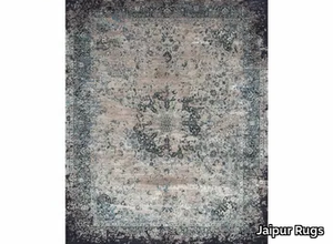 NUR SKRT-814 Slate Blue/Marine Blue - Handmade rug _ Jaipur Rugs