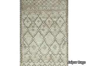 ZURI PKWL-03 Natural Ivory/Char Brown - Rectangular handmade wool rug _ Jaipur Rugs