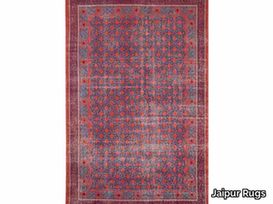 CONCORD PKWL-5106 Velvet Red/Ink Blue - Handmade wool rug _ Jaipur Rugs