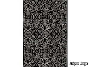 BAROQUE TAQ-334 Ebony/White - Rectangular handmade rug _ Jaipur Rugs