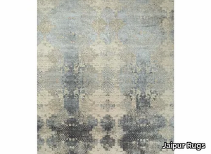 KHAKI ESK-661 Antique White/Soft Gray - Patterned rug _ Jaipur Rugs