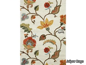 HANA TAQ-309 Antique White/Soft Coral - Rectangular handmade rug _ Jaipur Rugs