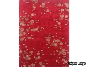 HANATAQ-188 Ribbon Red - Rectangular handmade rug _ Jaipur Rugs