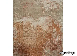 TATTVAM ESK-9012 Pumpkin/Silver - Rectangular handmade rug _ Jaipur Rugs