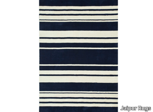 HAMPTON STRIPE PHWL-76 Medieval blue/W - Wool rug _ Jaipur Rugs