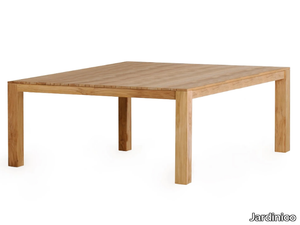 TECCA - Square teak dining table _ Jardinico