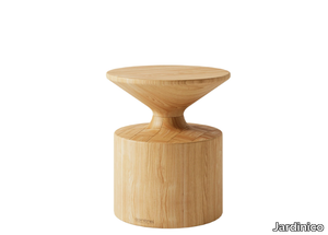 KOBE - Round teak coffee table _ Jardinico