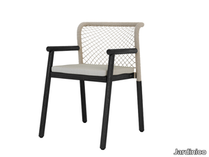 NERO - Rope garden chair with armrests _ Jardinico