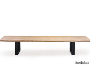 NATURE - Rectangular aluminium and wood garden table _ Jardinico