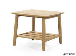 NOA - Square teak garden side table _ Jardinico