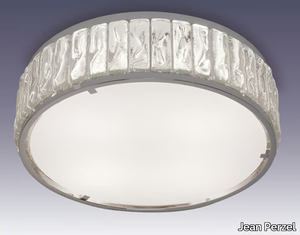 2058 A - Glass ceiling light _ Jean Perzel