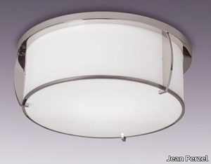 350 - Glass ceiling light _ Jean Perzel