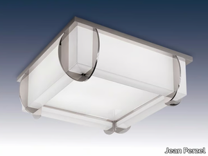 353 - Glass ceiling light _ Jean Perzel