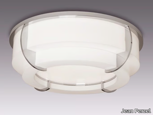 354 BIS - Glass ceiling light _ Jean Perzel