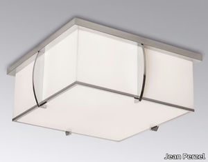 359 - Glass ceiling light _ Jean Perzel