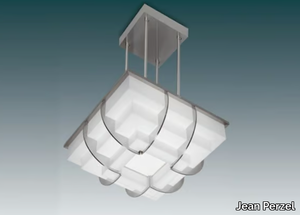 364 S - Glass pendant lamp _ Jean Perzel