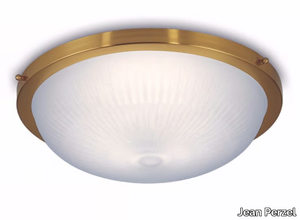 539 E - Glass ceiling light _ Jean Perzel