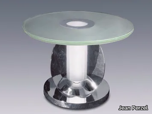 GUÉRIDON 2 - With light coffee table for living room _ Jean Perzel