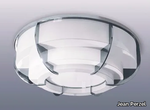 355 - Glass ceiling light _ Jean Perzel