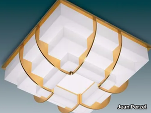 364 - Glass ceiling light _ Jean Perzel