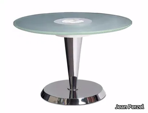 GUÉRIDON 4 - With light metal coffee table for living room _ Jean Perzel