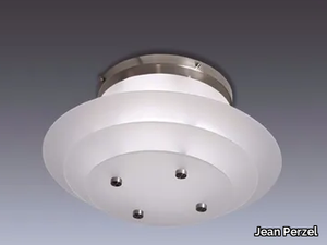 58 - Glass ceiling light _ Jean Perzel