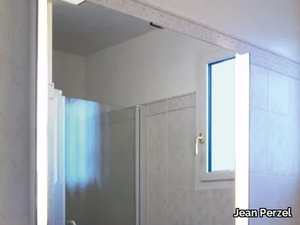 954 - Bathroom mirror with integrated lighting _ Jean Perzel