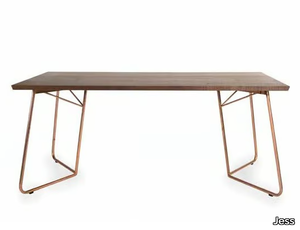 CHARLES - Rectangular wooden dining table _ Jess