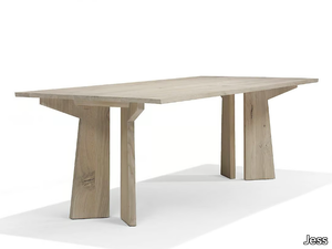 CHARLES - Rectangular solid wood dining table _ Jess