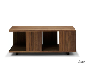 INFINITY - Rectangular wooden coffee table with storage space _ Jess