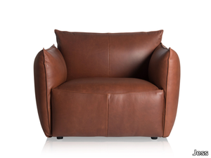 VASA LOVESEAT - Leather armchair with armrests _ Jess